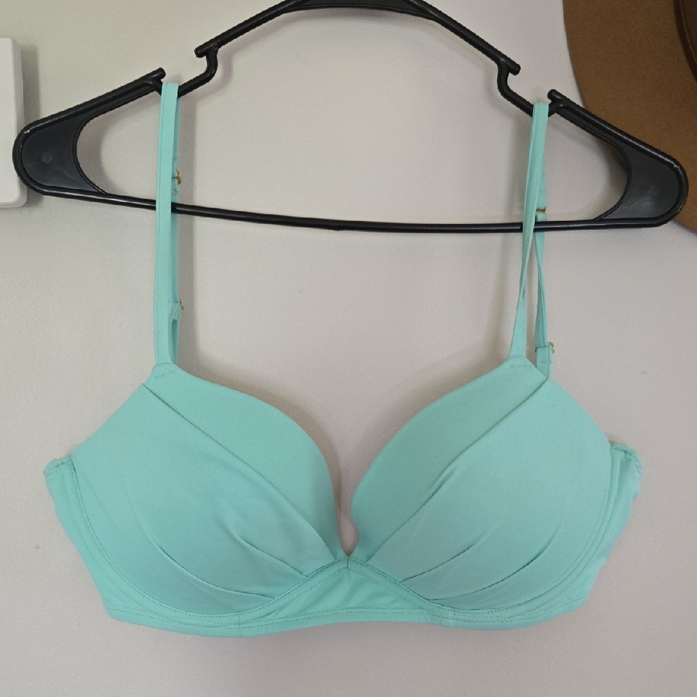 Mint Green Women's Push Up Bikini Top